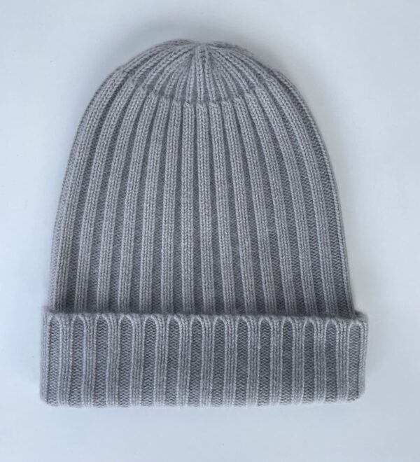 Bonnet en cachemire gris